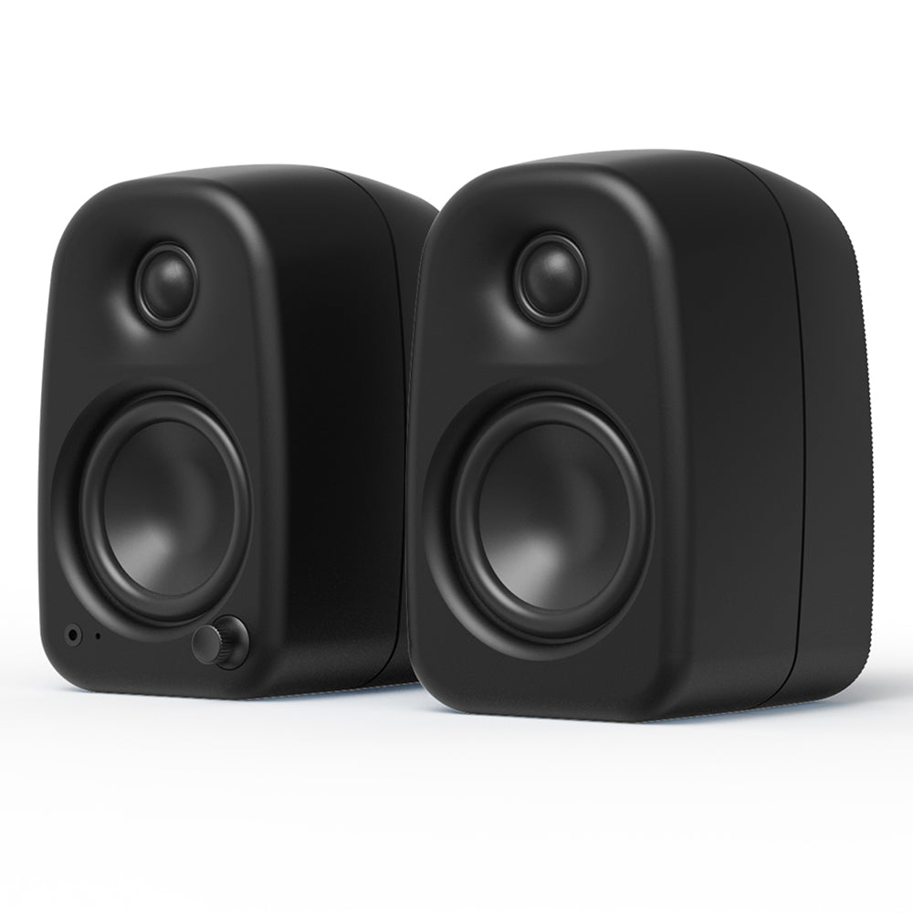 Kanto UKI 100W Desktop Speakers with Bluetooth USB-C Headphone out Onyx (Matte Black) Pair KO-UKIDMBO-I