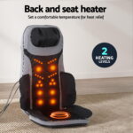 Livemor Full Back Massage Seat Cushion Heating with Kneading Foot Massagers MASSAGE-188-BARON-BK