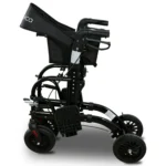 Orthonica Aluminium 2-in-1 Rollator Wheelchair with Foldable Frame – Black & Silver frw-mas-2n1-bk