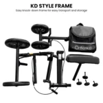 Orthonica Knee Walker with Adjustable Pad and Dual Brakes frw-mas-3510-bk