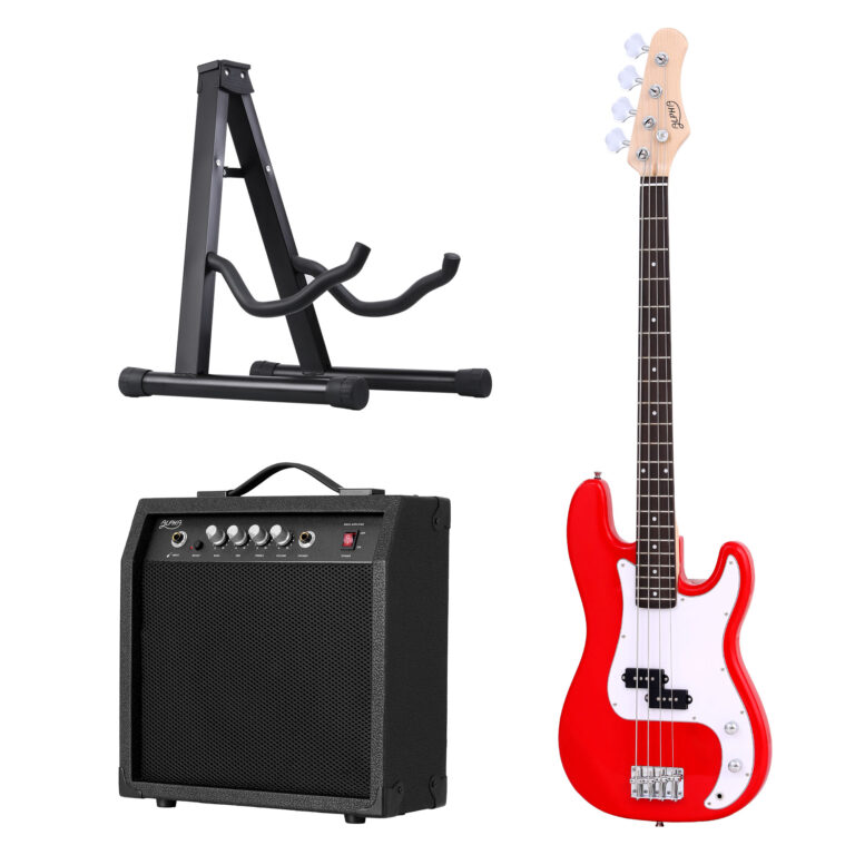 Alpha Electric Guitar Bass 47 Inch Set Kit 40W Bass Guitar Amplifier Guitar GUITAR-E-47-BASS-ACC-CAPO