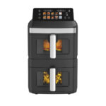 13L Dual Zone 2300W Double Stack Air Fryer with Foldable Top Display V196-AFDZ1250