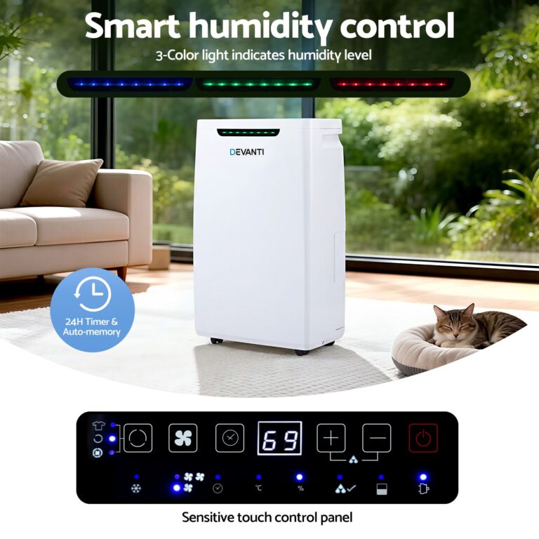 Devanti 16L Dehumidifier Portable Air Dryer Moisture Absorber 5.5L Water Tank DH-B-16L-WH
