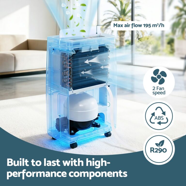 Devanti 16L Dehumidifier Portable Air Dryer Moisture Absorber 5.5L Water Tank DH-B-16L-WH