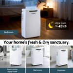 Devanti 16L Dehumidifier Portable Air Dryer Moisture Absorber 5.5L Water Tank DH-B-16L-WH
