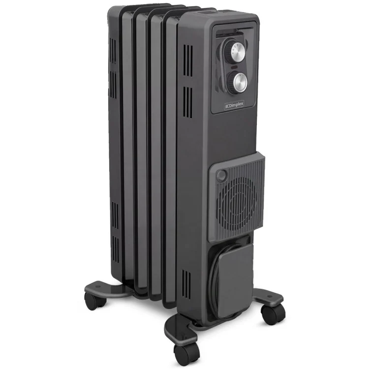 Dimplex Oil Free 1.5kW Column Heater w/ Turbo Fan and Timer in Black ecr15tif