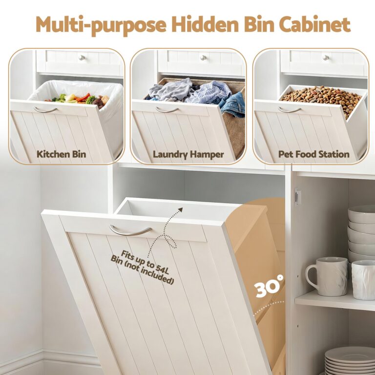 Artiss Buffet Sideboard Cabinet Kitchen Tilt Out Bin Holder Storage