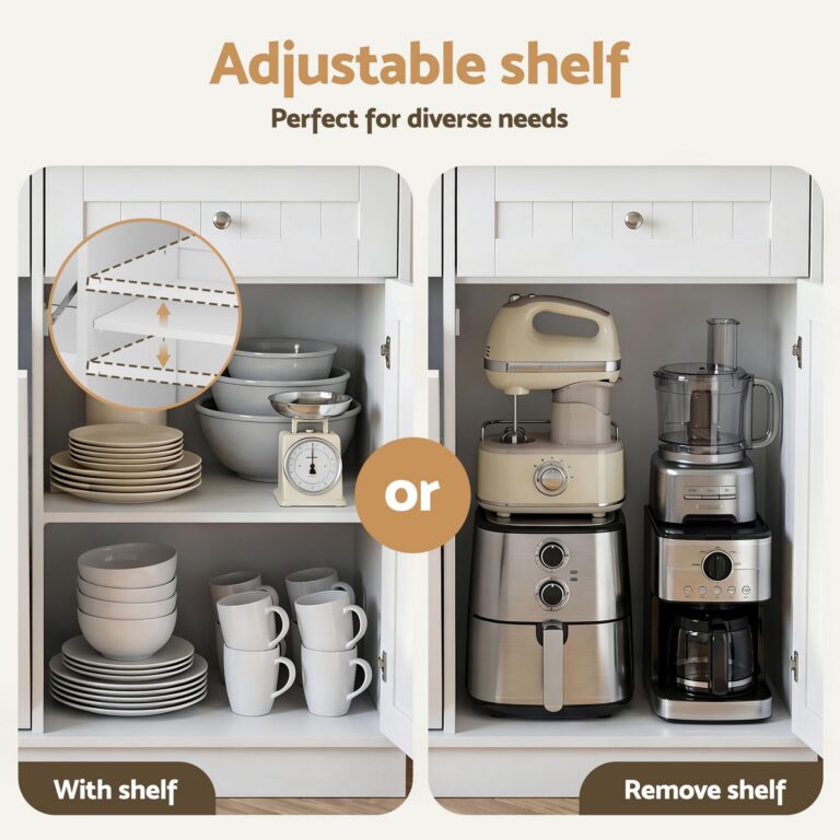 Artiss Buffet Sideboard Cabinet Kitchen Tilt Out Bin Holder Storage
