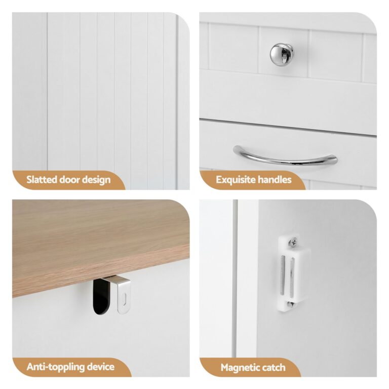Artiss Buffet Sideboard Cabinet Kitchen Tilt Out Bin Holder Storage