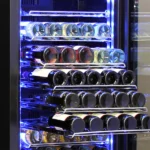 Schmick Black Upright Black Glass Door Dual Zone Drawer Wine and Beverage Refrigerator BD425D-X-B
