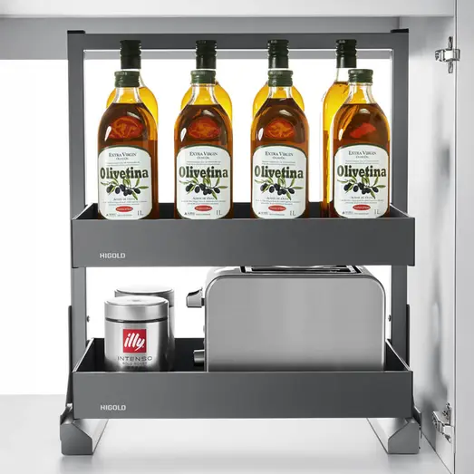 Shearer PRO Kitchen Undercounter Storage - Open Out Underbench Pantry Unit - for a 600mm Cabinet HG-309041R-CFG