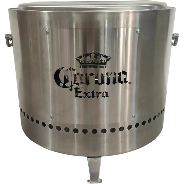 Licenced CORONA Stainless Steel Fire Pit - Dual Skinned Less Smoke ...