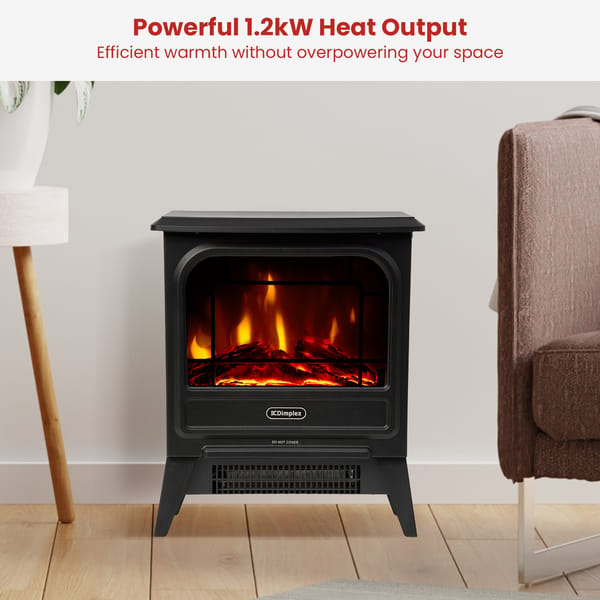 Dimplex 1.2kW MicroStove Optiflame Portable Electric Fire Stove MCFSTV12-AU
