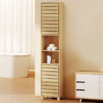 Levede Tall Bathroom Cabinet Storage 165cm Tallboy Adjustable Shelf Cupboard BATH1019-AU
