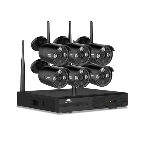 UL-tech Wireless CCTV Security System 8CH NVR 3MP 6 Bullet Cameras CCTV-WF-CLA-8C-6B