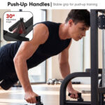 Powertrain Pull-Up & Dip Power Tower Multifunction Strength Training Station pow-irp-ds8-bk