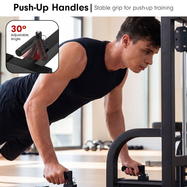 Powertrain Pull-Up & Dip Power Tower Multifunction Strength Training Station pow-irp-ds8-bk
