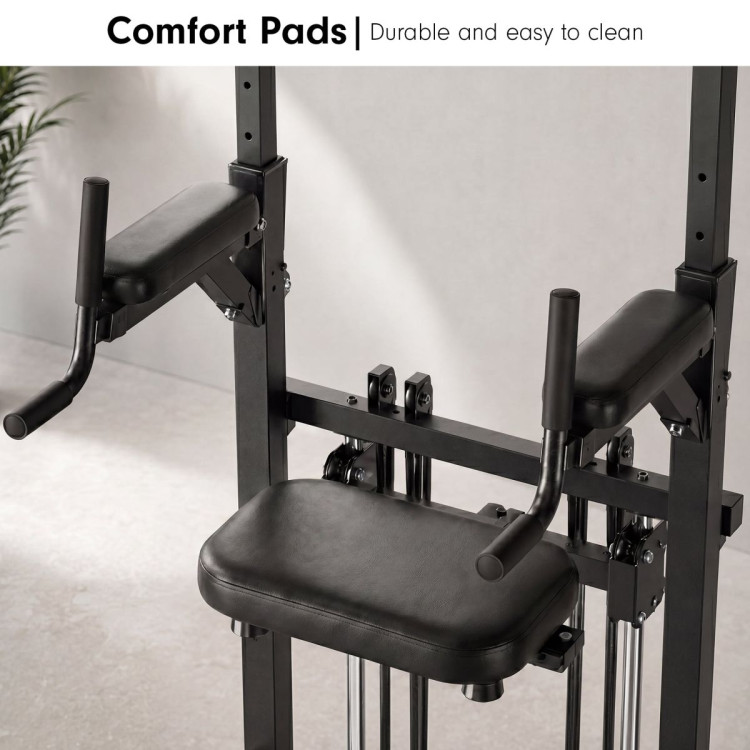 Powertrain Pull-Up & Dip Power Tower Multifunction Strength Training Station pow-irp-ds8-bk