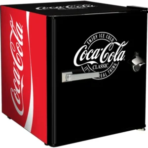 Official Coca-Cola branded Mini Fridge 46Litre with Bottle Opener BC46B-RET-CCB