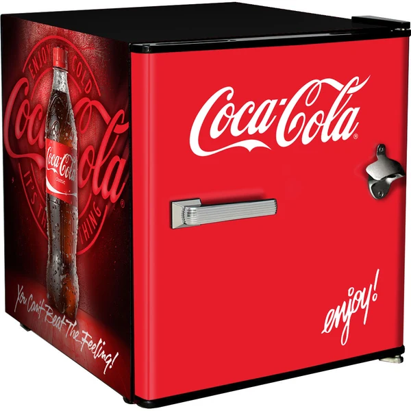 Official Coca-Cola branded Mini Fridge 46Litre with Bottle Opener BC46B-RET-CER