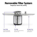 Devanti 12 Place Settings Dishwasher 55cm Freestanding Benchtop Built-In BDW-12-FS5201G-BK