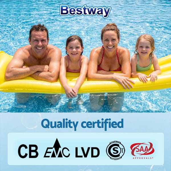 Bestway Swimming Pools 305cm x 200cm x 84cm Steel Above Ground Backyard Pool Set BW-POOL-OV-305-5613Z