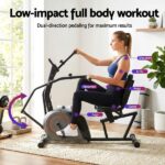 Everfit Exercise Bike Recumbent Cycling Magnetic Bluetooth App Connect Home Gym EB-H-RB-04-BK