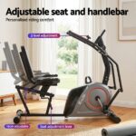Everfit Exercise Bike Recumbent Cycling Magnetic Bluetooth App Connect Home Gym EB-H-RB-04-BK