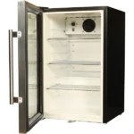 Carlton Dry MID Blue Tropical Glass Door Mini Bar Fridge - 80 Cans Left Hinged EC68L-SSH-DRY-MID