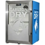 Carlton Dry MID Blue Tropical Glass Door Mini Bar Fridge - 80 Cans Left Hinged EC68L-SSH-DRY-MID