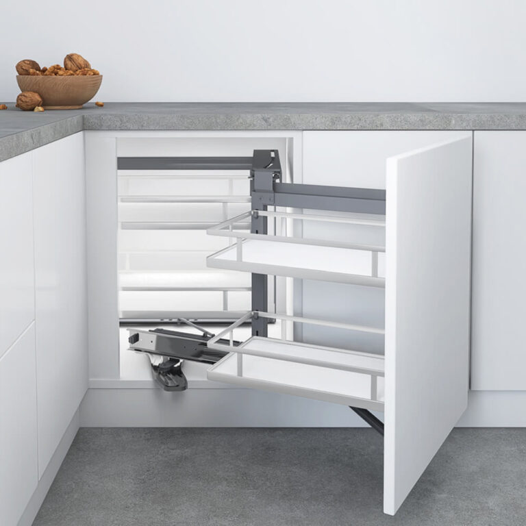 Provedore Magic Corner Pull Out Kitchen Storage - Fits 900mm Blind Corner - Left or Right Opening ELITEMC-P-0498L-0497R-CFG