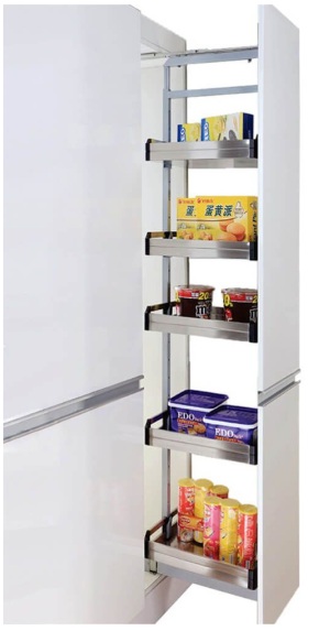 Bistro Pull-out Pantry - Adjustable Height - Internal Unit ELITEPOP-B-CFG
