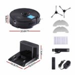 DEVANTI Robot Vacuum and Mop APP Control 6000Pa LDS Laser 3-in-1 Cleaning RVAC-Q10-6K-BK