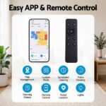 DEVANTI Robot Vacuum and Mop APP Control 6000Pa LDS Laser 3-in-1 Cleaning RVAC-Q10-6K-BK