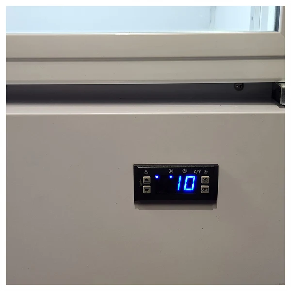 Victoria Bitter Branded Design - Upright Quiet Running Glass Door Bar Fridge SC372W-VB1