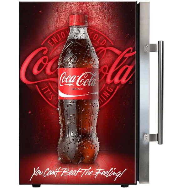 Official Coca-Cola branded Tropical Triple Glazed Outdoor Glass Bar Fridge 70 Litre SC70-SS-CER