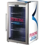 Peroni Themed Alfresco Bar Fridge with Led Strip Lights and LOW E Glass Door SC88-SS-PERONI