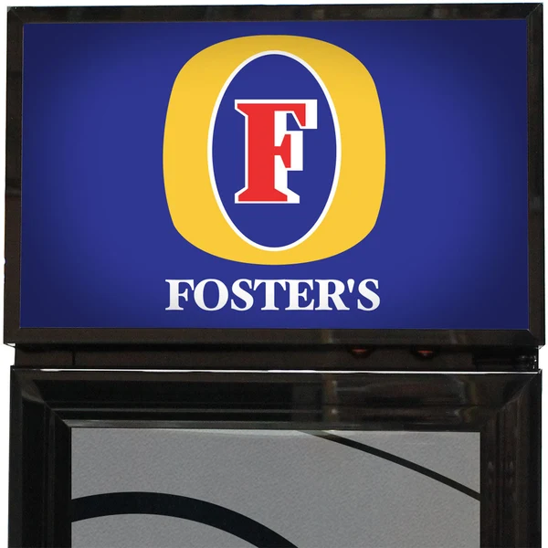 Fosters Branded Skinny Upright Bar Fridge SS-P160-FOSTERS