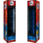 Esso Fuel Pump Branded Skinny Upright Bar Fridge SS-P160-FP-ESSO