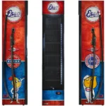 Esso Fuel Pump Branded Skinny Upright Bar Fridge SS-P160-FP-ESSO