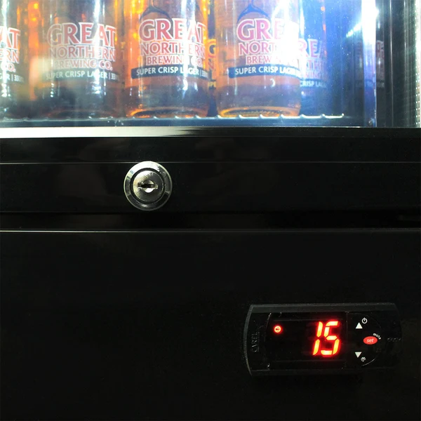 Esso Fuel Pump Branded Skinny Upright Bar Fridge SS-P160-FP-ESSO