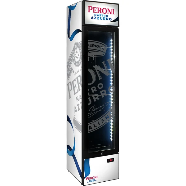 Peroni Branded Skinny Upright Bar Fridge SS-P160-PERONI-V2