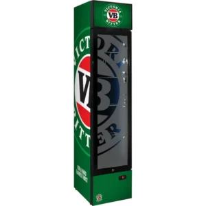 Victoria Bitter Branded Skinny Upright Bar Fridge SS-P160-VB-V1