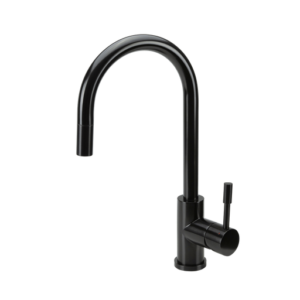 Klaas - Stainless Steel Kitchen Mixer Tap - Satin Black Finish with Pull-Out SWEDISM0044-BL