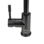 Klaas - Stainless Steel Kitchen Mixer Tap - Satin Black Finish with Pull-Out SWEDISM0044-BL