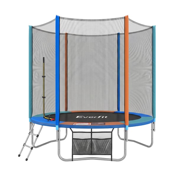 Everfit 6FT Kids Trampoline Rebounder with Enclosure Net Storage Bag TRAMPO-C-6FT-MC