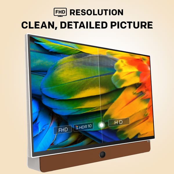SKYWORTH 24-Inch 12V Portable TV 1080P FHD Wide Viewing Angle Smart Google TV 24LP60G features HDR10, Dolby Audio, Bluetooth. FREE Delivery