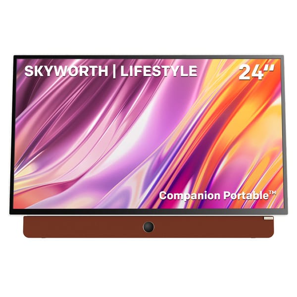 SKYWORTH 24-Inch 12V Portable TV 1080P FHD Wide Viewing Angle Smart Google TV 24LP60G