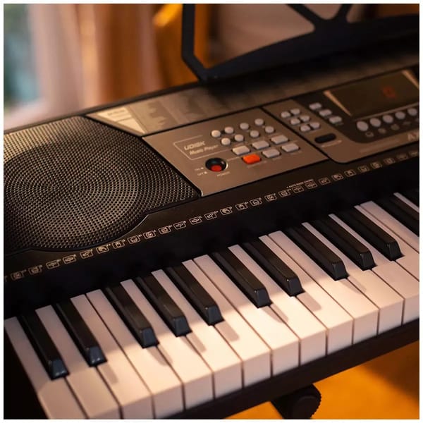Digital 61 Keys Portable Keyboard Pack with Headphones Stool 255 Voices Adjustable Height Stand V178-69025