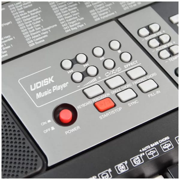 Digital 61 Keys Portable Keyboard Pack with Headphones Stool 255 Voices Adjustable Height Stand V178-69025